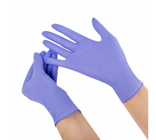 Перчатки нитриловые смотровые SFM Stable-Work/SUPERSOFT N 135, Германия, 50 пар (100 штук), размер 8-9, L (большой)