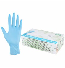 Перчатки нитриловые смотровые SFM Supersoft, Германия, 100 пар (200 штук), размер 8-9, L (большой)