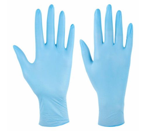 Перчатки нитриловые смотровые SFM Supersoft, Германия, 100 пар (200 штук), размер 8-9, L (большой)