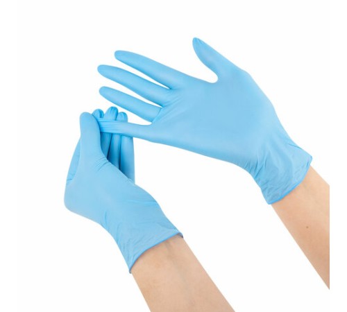 Перчатки нитриловые смотровые SFM Supersoft, Германия, 100 пар (200 штук), размер 8-9, L (большой)