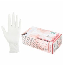 Перчатки латексные смотровые SFM Grip-Surface/ L 254 SC, Германия, 50 пар (100 штук), размер 6-7, S (малый)