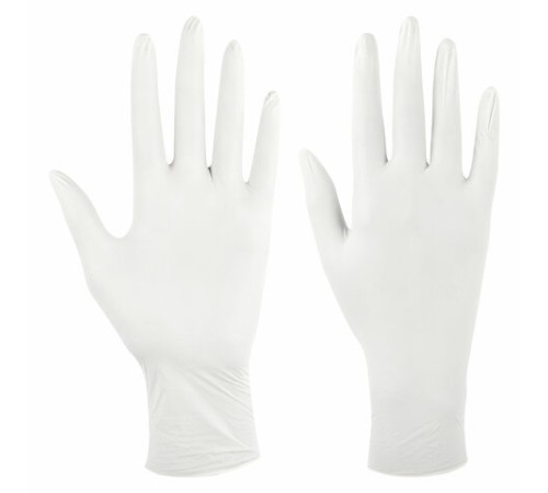 Перчатки латексные смотровые SFM Grip-Surface/ L 254 SC, Германия, 50 пар (100 штук), размер 7-8, М (средний)