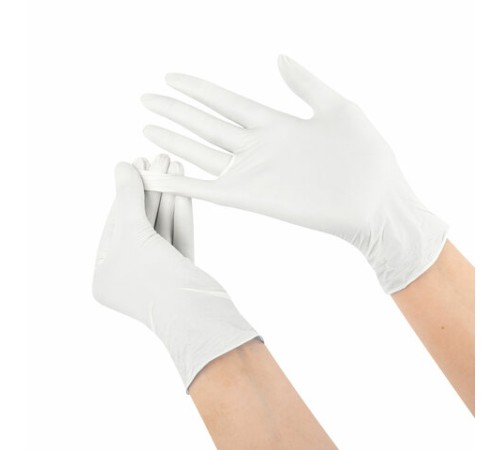 Перчатки латексные смотровые SFM Grip-Surface/ L 254 SC, Германия, 50 пар (100 штук), размер 8-9, L (большой)