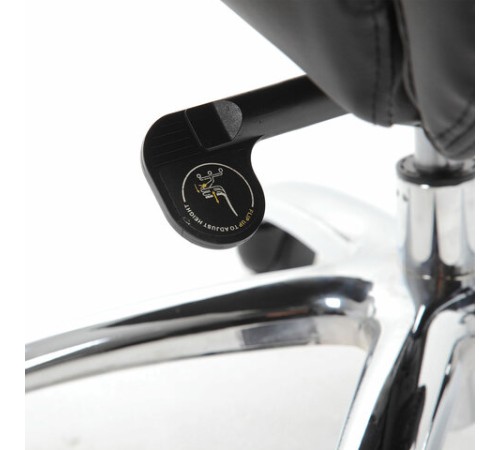 Кресло из натуральной кожи BRABIX PREMIUM "Phaeton EX-502", хром, черное, 530882
