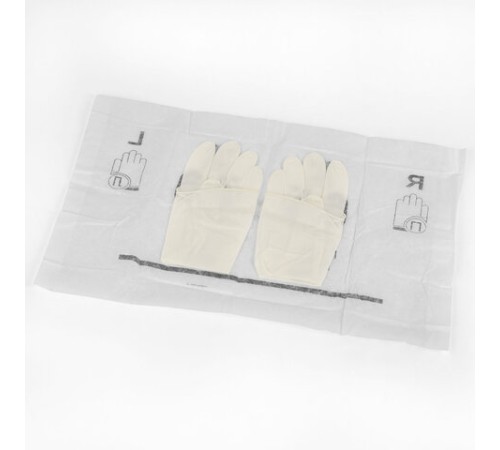 Перчатки латексные стерильные хирургические, КОМПЛЕКТ 50 пар (100 штук), Германия, размер 6,5, S (малый), SFM