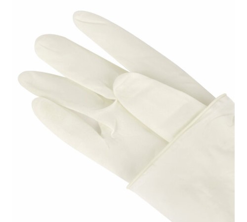 Перчатки латексные стерильные хирургические, КОМПЛЕКТ 50 пар (100 штук), Германия, размер 7,5, М (средний), SFM