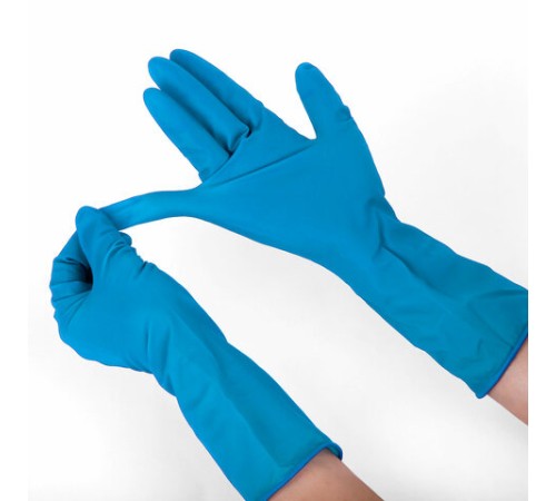 Перчатки латексные смотровые сверхпрочные SFM HIGH RISK ULTRA, Германия, 25 пар (50 штук), размер 9-10, XL (очень большой)