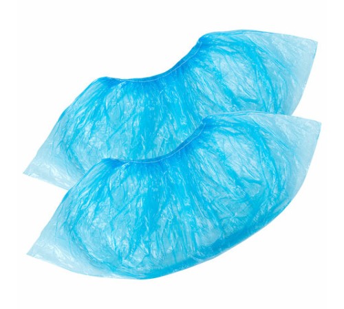 Бахилы КОМПЛЕКТ 100 штук (50 пар) СТАНДАРТ, размер 40х14, 16 мкм, 2,2 г, ELEGREEN, 8/1р-С/3500