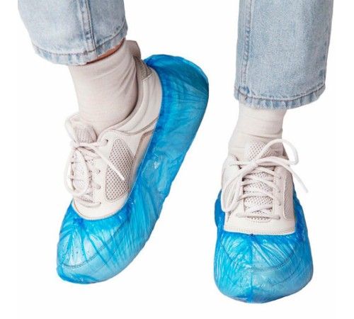 Бахилы КОМПЛЕКТ 100 штук (50 пар) СТАНДАРТ, размер 40х14, 16 мкм, 2,2 г, ELEGREEN, 8/1р-С/3500