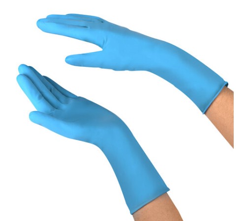 Перчатки латексные смотровые сверхпрочные SFM HIGH RISK LX 1160, Германия, 25 пар (50 штук), размер 9-10, XL (очень большой)