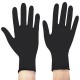 Перчатки нитриловые смотровые SFM Supersoft N136, Германия, 100 пар (200 штук), размер 8-9, L (большой), черные