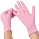 Перчатки нитриловые смотровые SFM Supersoft PINK, Германия, 100 пар (200 штук), размер 9-10, L (большой), розовые