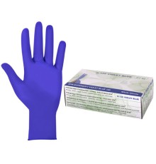 Перчатки нитриловые смотровые SFM Supersoft N135, Германия, 100 пар (200 штук), размер 8-9, L (большой), фиолетовые