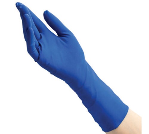 Перчатки латексные смотровые 25 пар (50 штук), прочные, размер 9-10, XL (очень большой), BENOVY High Risk