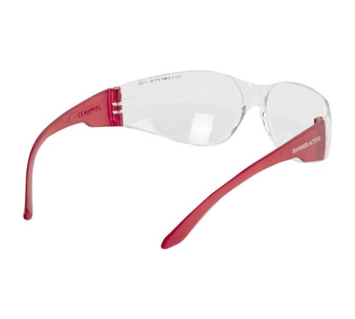 Очки защитные открытые РОСОМЗ О15 Hammer Active super, прозрачные, устойчивы к химическим веществам, незапотевающее покрытие, поликарбонат, 11530