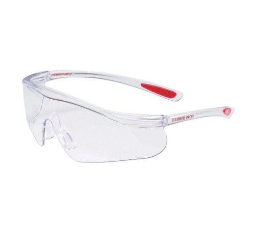Очки защитные открытые РОСОМЗ О55 Hammer Profi super, прозрачные, незапотевающее покрытие, устойчивы к химическим веществам, поликарбонат, 15530