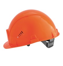 Каска защитная РОСОМЗ СОМЗ-55 Визион, ленточная регулировка, текстильное оголовье, ОРАНЖЕВАЯ, 78214