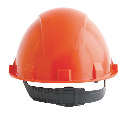 Каска защитная РОСОМЗ СОМЗ-55 Визион, ленточная регулировка, текстильное оголовье, ОРАНЖЕВАЯ, 78214