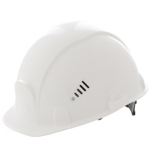 Каска защитная РОСОМЗ СОМЗ-55 Визион, ленточная регулировка, текстильное оголовье, БЕЛАЯ, 78217