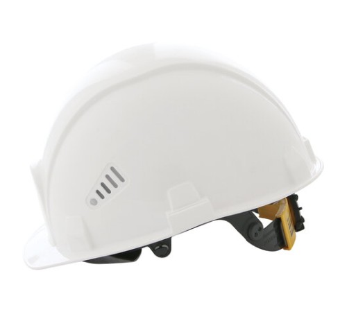 Каска защитная РОСОМЗ СОМЗ-55 Визион Rapid, храповый механизм регулировки, текстильное оголовье, БЕЛАЯ, 78717