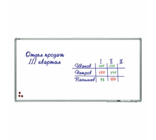 Доска магнитно-маркерная 120х240 см, алюминиевая рамка, лаковое покрытие, 2х3 (Польша), TSA1224 Доска магнитно-маркерная 120х240 см, алюминиевая рамка, лаковое покрытие, 2х3 (Польша), TSA1224
