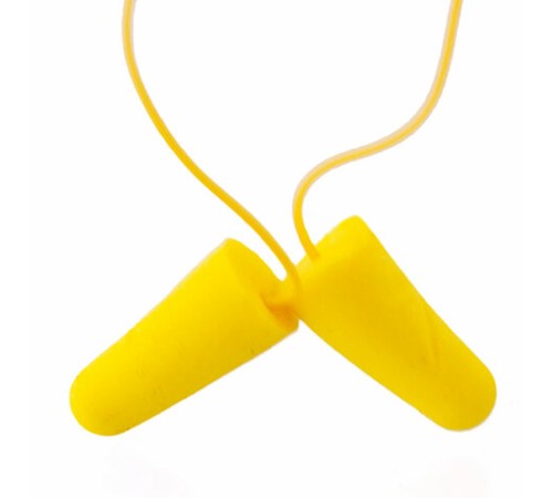 Беруши одноразовые со шнурком, 1 пара, пакет, ЕЛАНПЛАСТ, БЕР131101