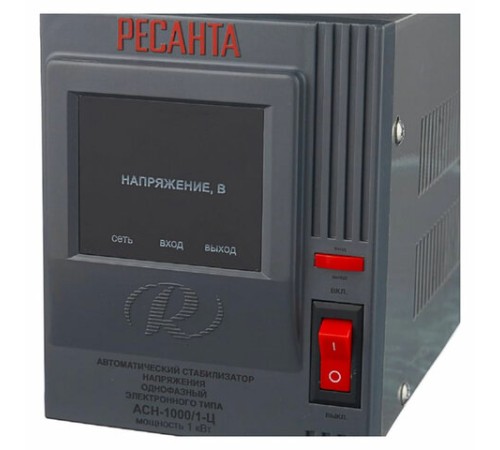 Стабилизатор РЕСАНТА АСН-1000/1-Ц, 1000 Вт, 140-260 В, напольный, 63/6/2