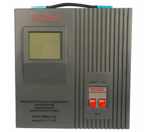 Стабилизатор РЕСАНТА АСН-5000/1-Ц, 5000 Вт, 140-260 В, напольный, 63/6/6