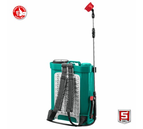 Опрыскиватель аккумуляторный ЗУБР ОПС-16, 16 л бак, 5 л/мин, 12 В, 8 А*ч, ОПС-16