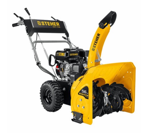 Бензиновый снегоуборщик STEHER GST-756, 5150 Вт, 4-тактный, 7 л.с., объем двигателя 212 см3, GST-756