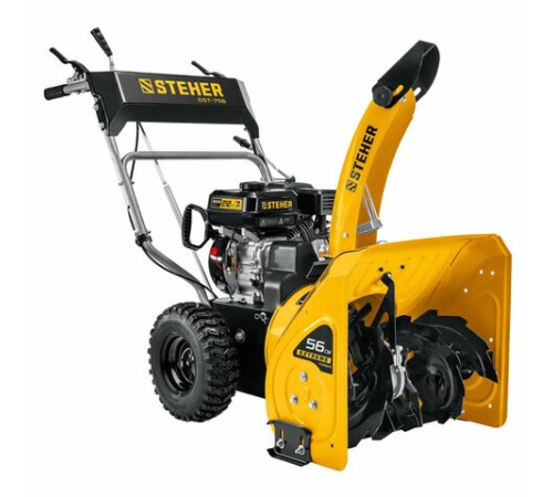 Бензиновый снегоуборщик STEHER GST-756, 5150 Вт, 4-тактный, 7 л.с., объем двигателя 212 см3, GST-756