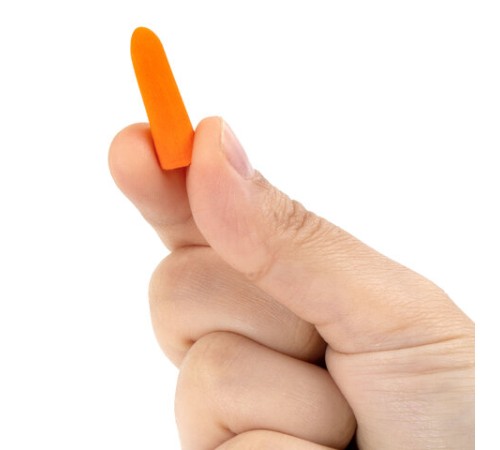 Беруши одноразовые пенополиуретановые со шнурком, 1 пара в пакете, SNR 43 дБ, RABBITEX, 671313