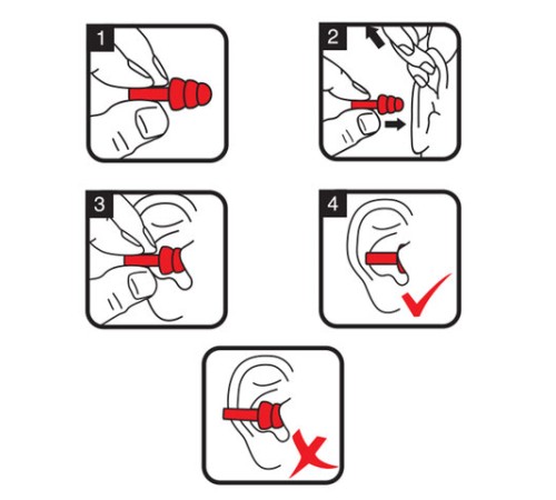Беруши многоразовые силиконовые без шнурка, 1 пара в контейнере, SNR 37 дБ, RABBITEX (РАББИТЕКС), 671315