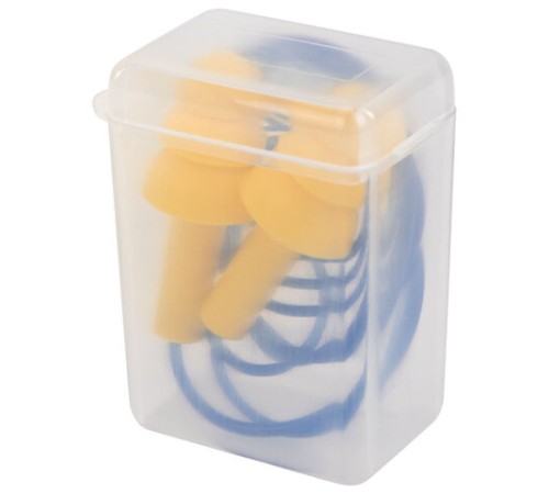 Беруши многоразовые силиконовые со шнурком, 1 пара в контейнере, SNR 37 дБ, RABBITEX, 671317