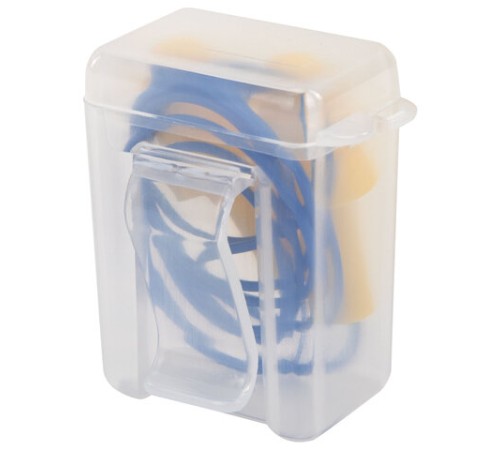 Беруши многоразовые силиконовые со шнурком, 1 пара в контейнере, SNR 37 дБ, RABBITEX, 671317