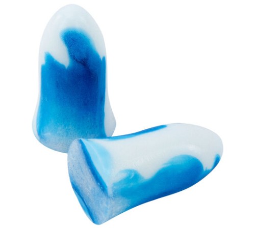 Беруши одноразовые пенополиуретановые двухцветные, КОМПЛЕКТ 5 пар в контейнере, RABBITEX (РАББИТЕКС), 671318