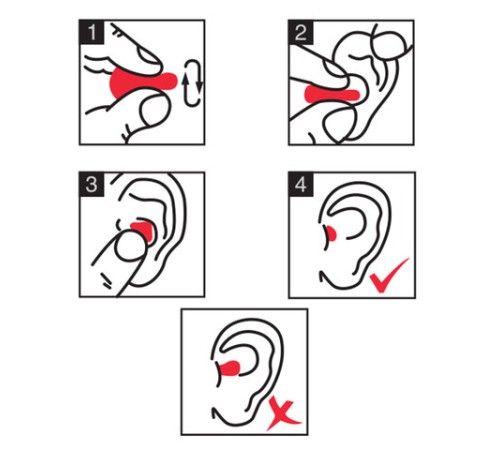 Беруши одноразовые пенополиуретановые без шнурка, КОМПЛЕКТ 5 пар в контейнере, SNR 43 дБ, RABBITEX (РАББИТЕКС), 671319