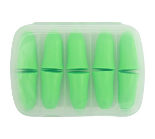 Беруши одноразовые пенополиуретановые без шнурка, КОМПЛЕКТ 5 пар в контейнере, SNR 43 дБ, RABBITEX (РАББИТЕКС), 671319