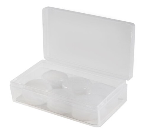 Беруши анатомические восковые из пластичного силикона, КОМПЛЕКТ 3 пары в контейнере, RABBITEX (РАББИТЕКС), 671320