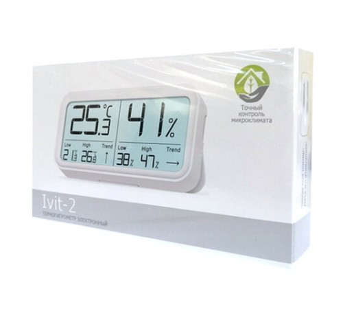 Термогигрометр электронный Рэлсиб Ivit-2 с поверкой РФ