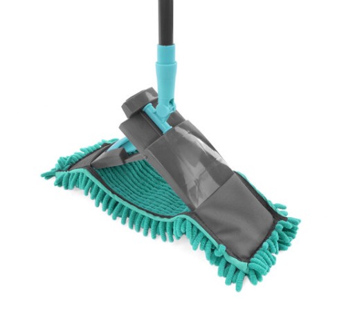 Швабра КОМПЛЕКТ флаундер 40 см + МОП синель (ТИП К) + черенок 70-120 см, ЛЮБАША БЮДЖЕТ, 700051