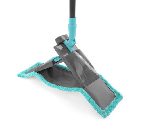 Швабра КОМПЛЕКТ флаундер 40 см + МОП микрофибра (ТИП К) + черенок 70-120 см, ЛЮБАША БЮДЖЕТ, 700052