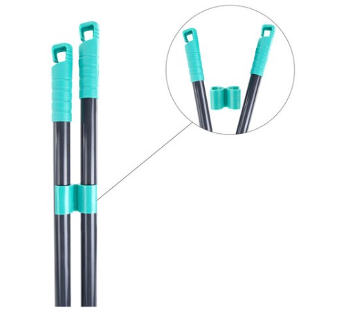 Совок для мусора КОМПЛЕКТ щетка + совок + 2 рукоятки 80 см и 83 см с резьбой, ЛЕНИВКА, LAIMA, 700055