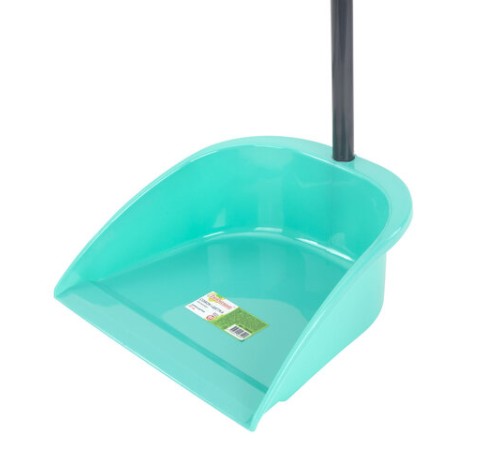 Совок для мусора КОМПЛЕКТ щетка + совок + 2 рукоятки 80 см и 87 см с резьбой, ЛЕНИВКА, ЛЮБАША, 700056