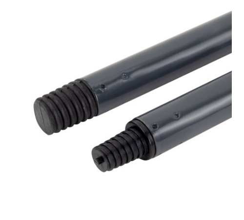 Совок для мусора КОМПЛЕКТ щетка + совок + 2 рукоятки 80 см и 87 см с резьбой, ЛЕНИВКА, ЛЮБАША, 700056