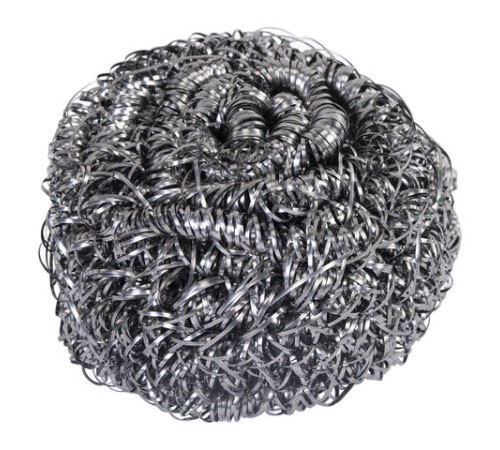 Губка (мочалка) металлическая спиральная 15 г, для посуды, гриля, плиты, LAIMA (ЛАЙМА), 700061
