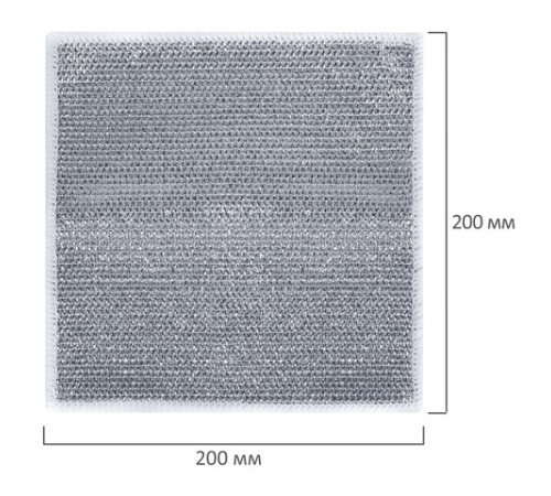 Тряпки-салфетки металлические, сетка-скрабер, 20х20 см, КОМПЛЕКТ 10 штук, для мытья посуды и уборки, не оставляет царапин, LAIMA, 700065
