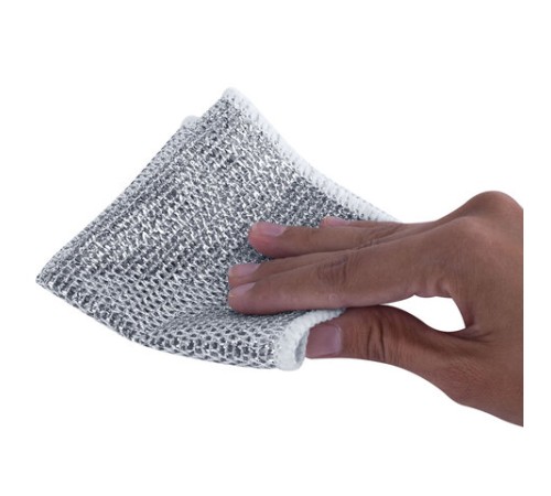 Тряпки-салфетки металлические, сетка-скрабер, 20х20 см, КОМПЛЕКТ 10 штук, для мытья посуды и уборки, не оставляет царапин, LAIMA, 700065
