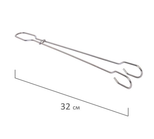 Ершик металлический 32 см кухонный для мытья бутылок и термосов, ДВЕ ГУБКИ в комплекте, LAIMA (ЛАЙМА), 700066