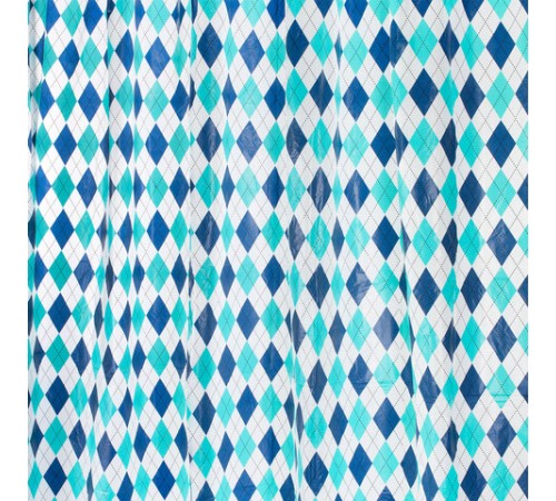 Шторка для ванной PEVA, 180х180 см, кольца в комплекте, 3 дизайна ассорти, УЗОРЫ, WBZ (ВБЗ), 700068